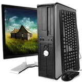 Dell Core 2 Duo WIN 7 PRO LCD MONITOR OptiPlex 330 360 745 755 Desktop