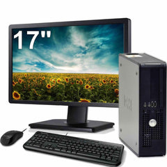 C2D 2.3GHZ 4G 500GB W7(32)17in LCD Dell Optiplex 380 760 780 Desktop