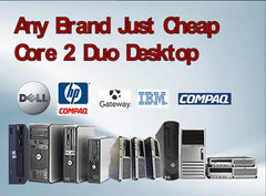 AnyTW C2D 2.8GHz 8GB 500GB W10 64bit Dell HP IBM Gateway Refurbished - Intel Core 2 Duo