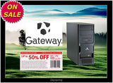 GATEWAY C2D 1.8GHZ 3GB 80GB Win7 Pro32bit E4610 TOWER