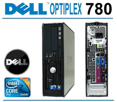 Dell C2D 3.0GHZ 8GB 750GB W7 64bit Dell OptiPlex 380 760 780 Desktop Computer - Refurbished - Intel Core 2 Duo - Windows 7 Professional
