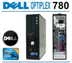 Dell C2D 2.6GHZ 4GB 500GB W7 32bit Dell OptiPlex 380 760 780 Desktop Computer - Refurbished - Intel Core 2 Duo - Windows 7 Professional