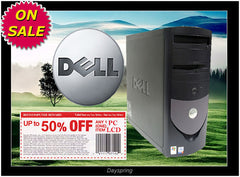 Dell P4 2.0GHZ 2GB 80GB Win7 Pro32bit OptiPlex GX260 GX270 GX280 Tower